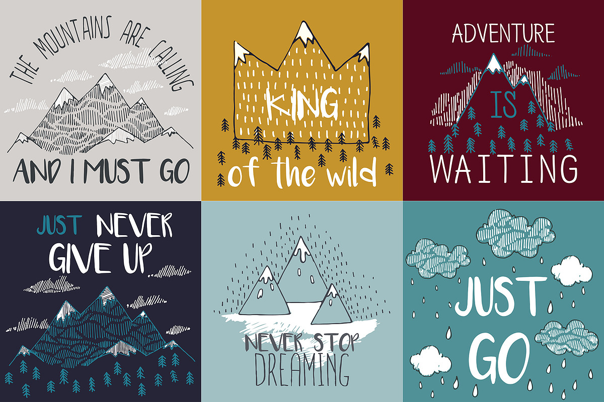 Travel illustrations with quotes, a Texture Illustration by Librebird (Photo 1 of 5)