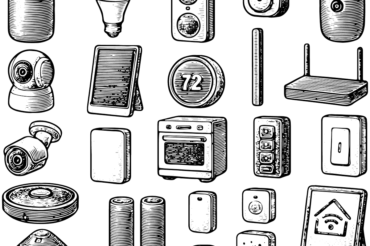 Smart Home IoT Set, an Object Graphic by RT Studio (Photo 3 of 4)