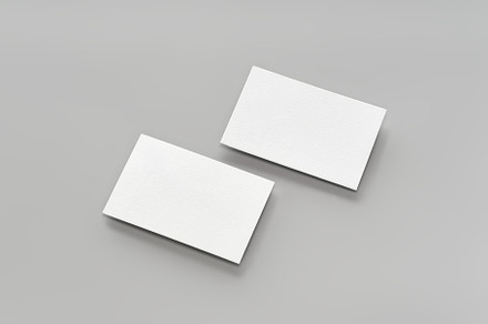 Modern business card mockup template on gray background, a Business Photo by Asya Nurullina