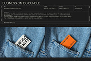 Business Cards Mockup Bundle – 6 PSD, a Merchandise Mockup by FURIOSO mockups (Thumbnail 3 of 15)