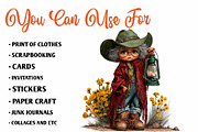 Western Grandma Clipart Bundle, a Seasonal Illustration by CreationArt (Thumbnail 5 of 7)