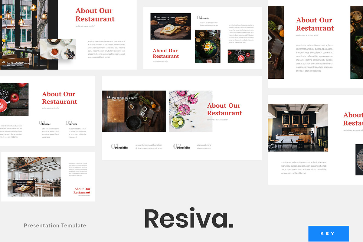 Resiva - Food Keynote, a Presentation Template by naulicreative (Photo 1 of 4)