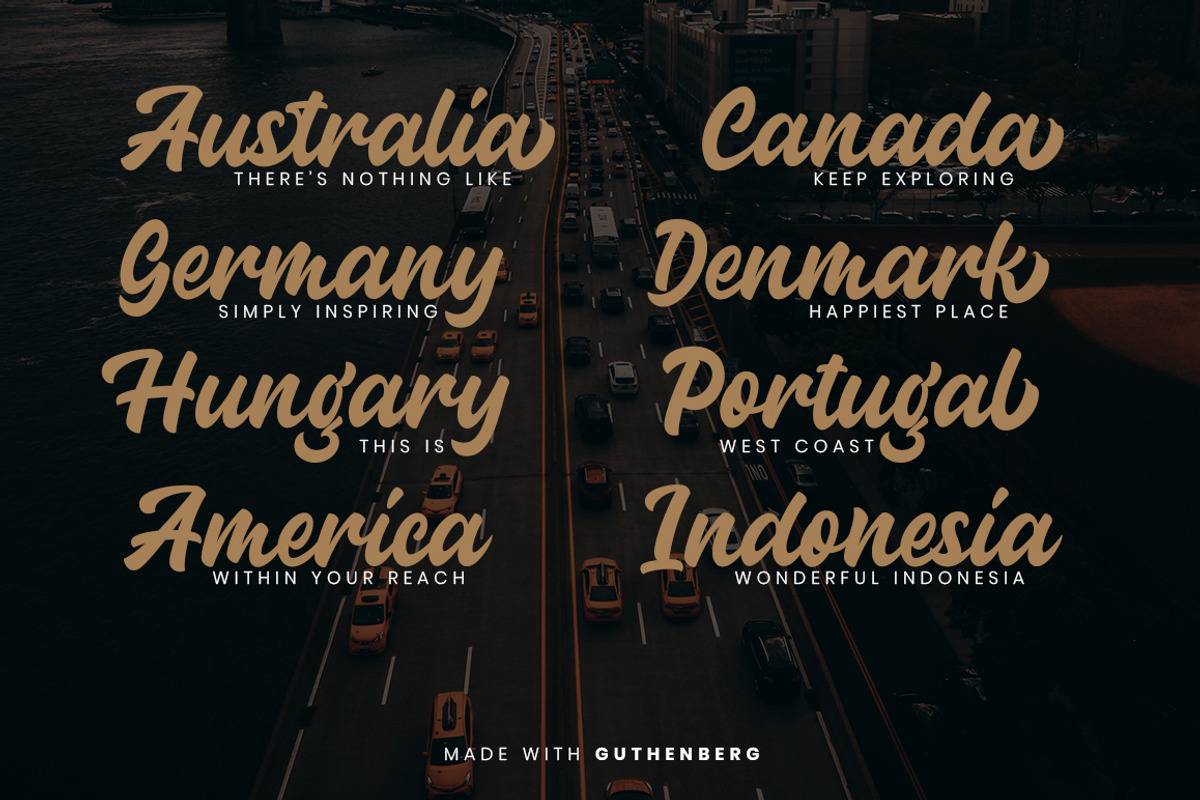 Guthenberg Bold Business Font preview 6