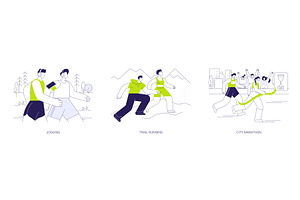 Active lifestyle isolated cartoon, a Person Illustration by Visual Generation