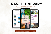 Mobile Travel Itinerary Template, a Templates & Theme by Digital By Nikoleta (Thumbnail 1 of 11)