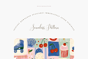 Seamless Ice Cream Skates Pattern, a Pattern Graphic by Pati Charm Studio (Thumbnail 2 of 6)