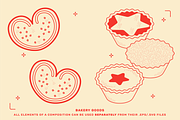 Bakery Food Vector Illustrations, a Food Illustration by TheFoodAtlas (Thumbnail 7 of 17)