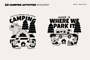 50 Camping Activities, an Illustration by monkik (Thumbnail 10 of 21)