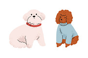 Cute dogs of different breeds set, an Animal Illustration by Good Studio (Thumbnail 2 of 7)