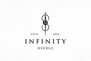 Infinity Needle Logo Template, a Branding & Logo Template by vectorwithin (Thumbnail 2 of 3)