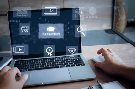 Man using technology for business.