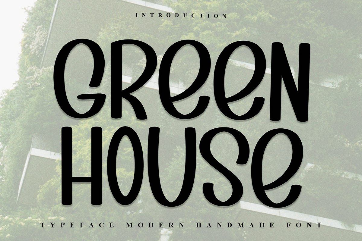 Green House, a Sans Serif Font by FreshTypeINK (Photo 1 of 7)