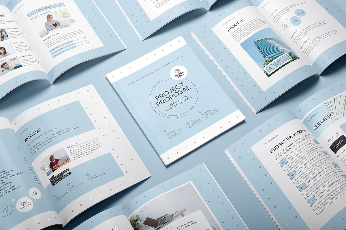 Professional Proposal Document Kit, a Brochure Template by Designsoul14 (Photo 2 of 17)