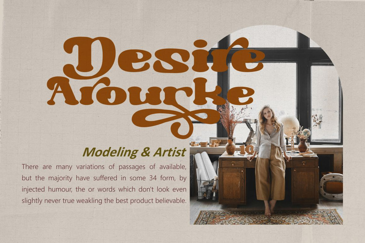 Morrello - Retro Decorative Serif, a Serif Font by PutraCetol Studio (Photo 2 of 11)