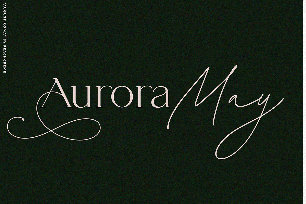 August Roma//Elegant Luxury Font Duo, a Handwritten Font by PeachCreme (Photo 30 of 43)