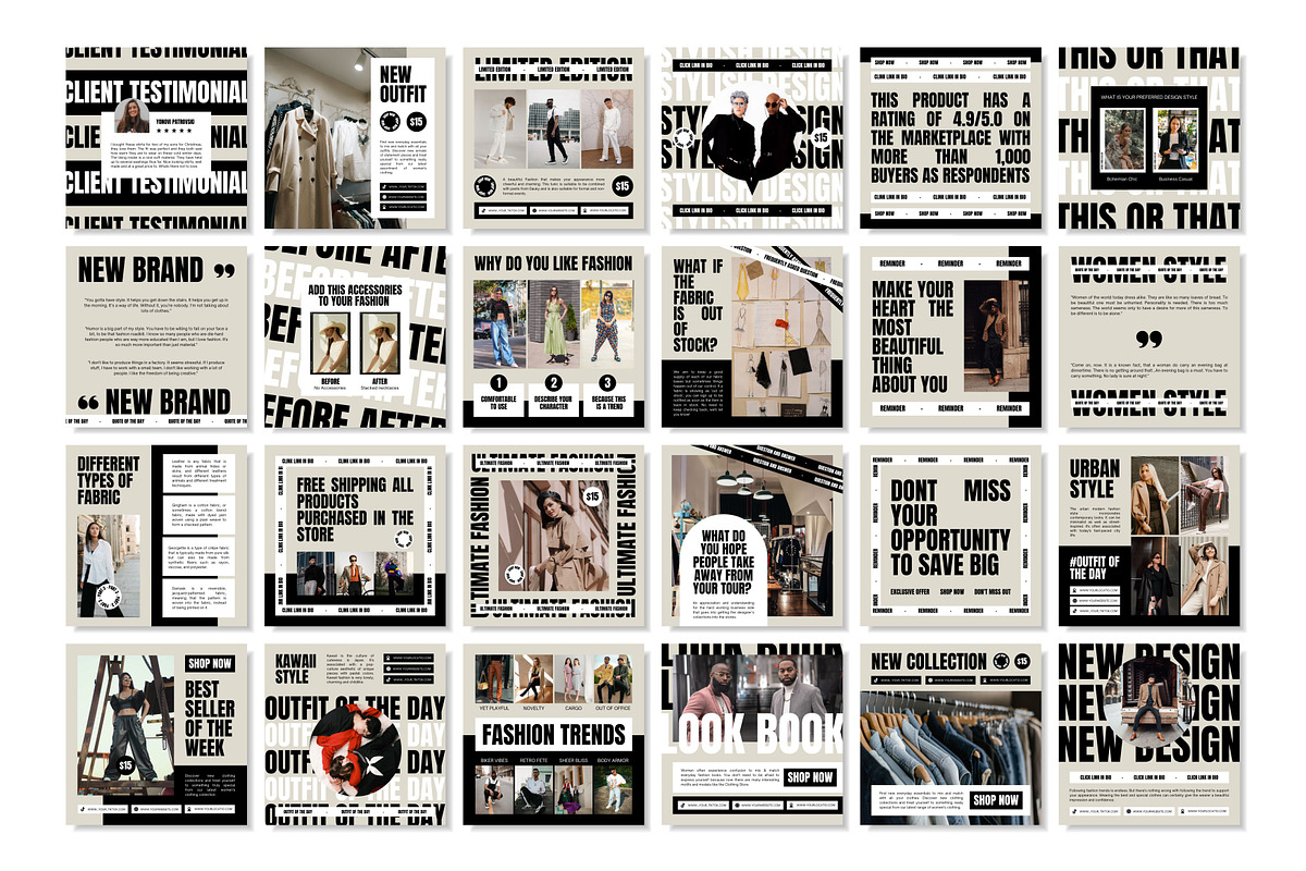 Fashion Cream Template, a Social Media Template by Kalubuak (Photo 3 of 10)