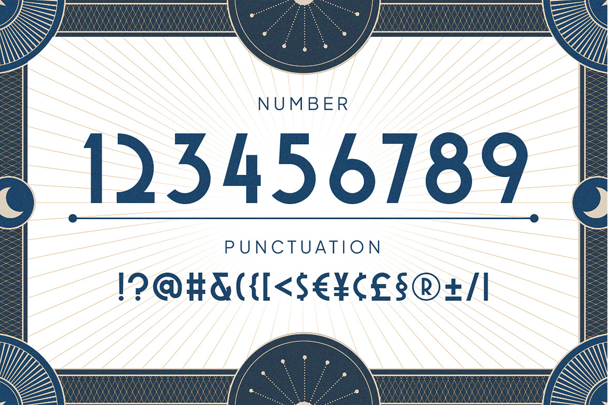 Decort - Art Deco Display Font, a Sans Serif Font by Pekotype (Photo 3 of 15)