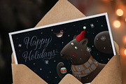 Animal Christmas Greeting Cards, an Animal Illustration by CosyPic (Thumbnail 5 of 5)