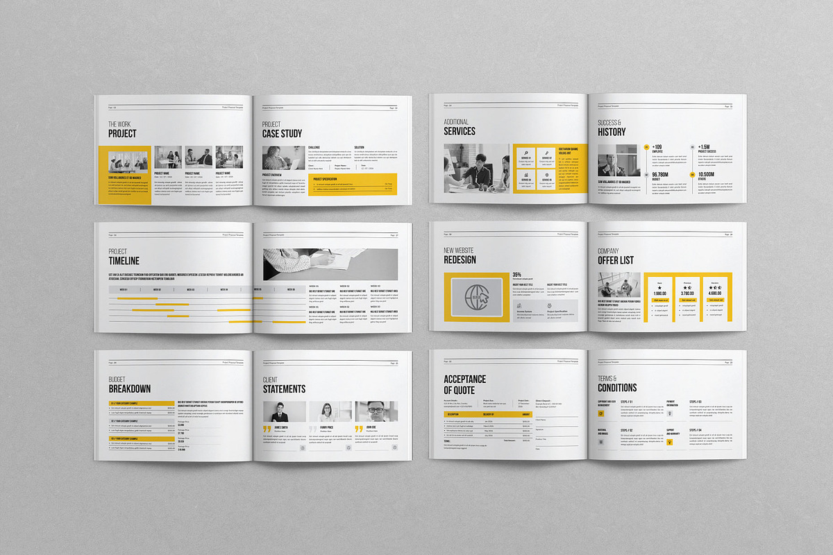 Project Proposal Template Landscape, a Brochure Template by Work-Envance (Photo 10 of 10)