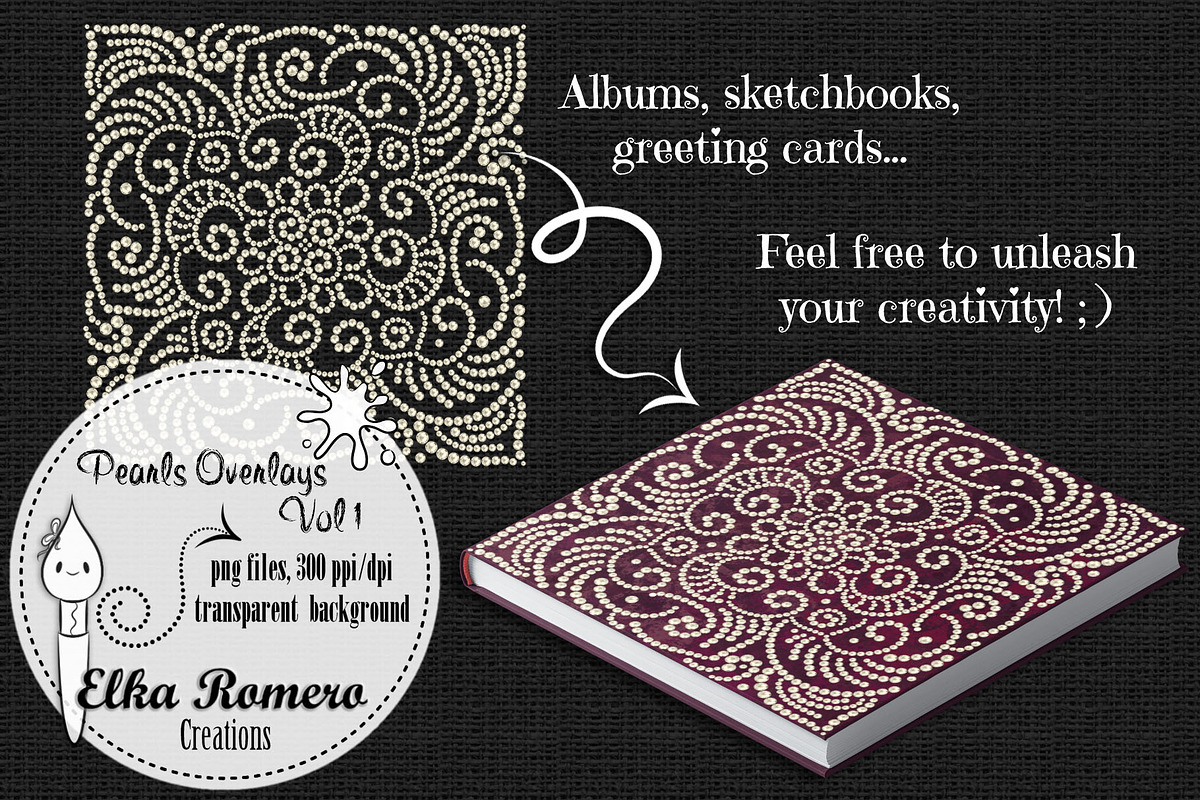 Pearls Overlays - Vol 1, a Graphic by Elka Romero Creations (Photo 6 of 7)