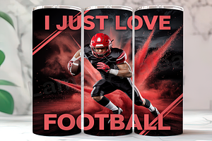 Funny Football Fan Game Day Tumbler, an Arts & Entertainment Photo by LamanAzalea
