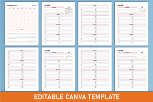 2024-2025 Academic Planner Canva