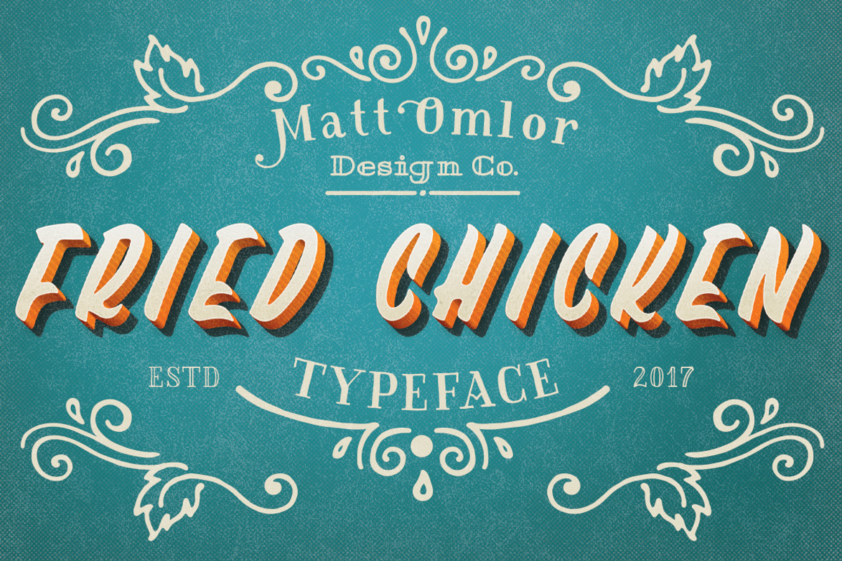 Fried Chicken Typeface preview 5