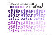 Shades of Purple Mermaid Clipart, an Illustration by Amanda Ilkov (Thumbnail 3 of 3)