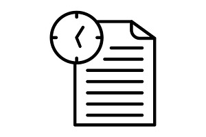 Document Line Icon, an Icon by Pexelpy