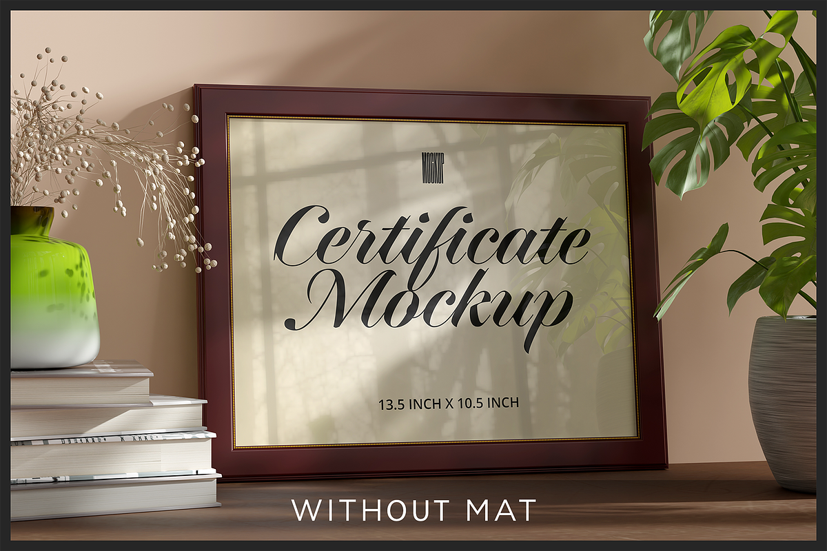 Certificate Mockup - 4 PSD Files, a Merchandise Mockup by Muhazdinata (Photo 9 of 9)