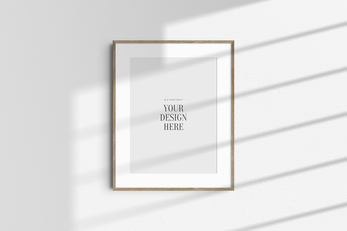 Frame Mockup BUNDLE 4:5 Portrait, a Product Mockup by DESIGN BY nube (Photo 12 of 15)