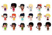Girls & Flags, an Illustration by Beatriz Gascón (Thumbnail 1 of 2)
