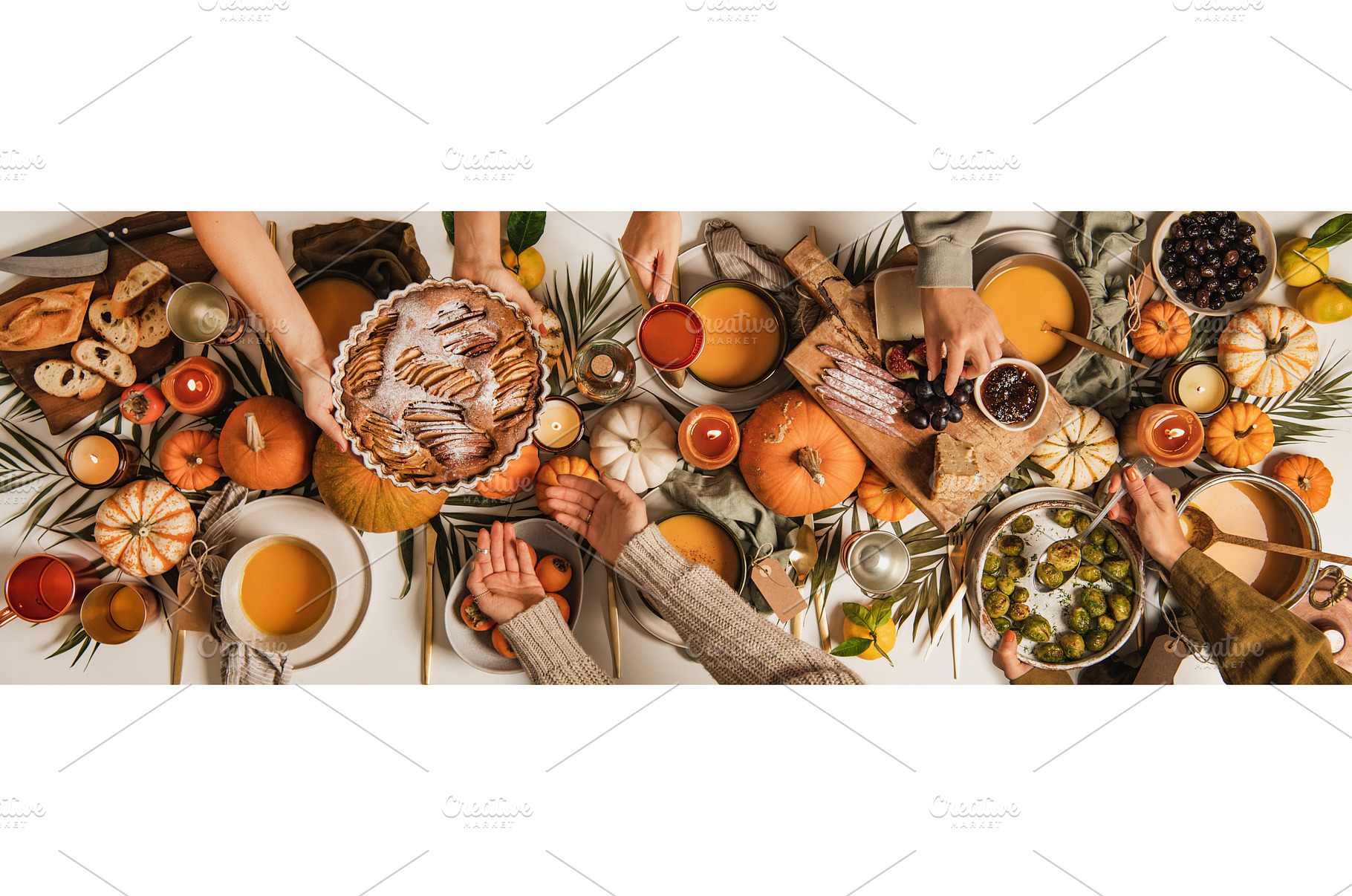 People feasting at autumn festive, a Food & Drink Photo by Foxys