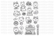 Dog and Bakery Clipart - Shiba Inu, an Animal Illustration by Inkley Studio (Thumbnail 2 of 2)