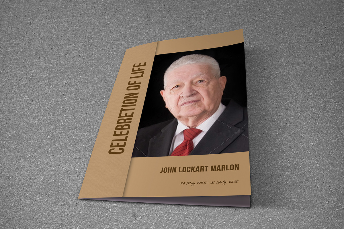 Funeral Program Template-T582, a Brochure Template by Template Shop (Photo 1 of 4)