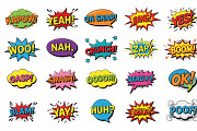 Comic speech bubbles, an Object Illustration by Woters little shop (Thumbnail 1 of 25)