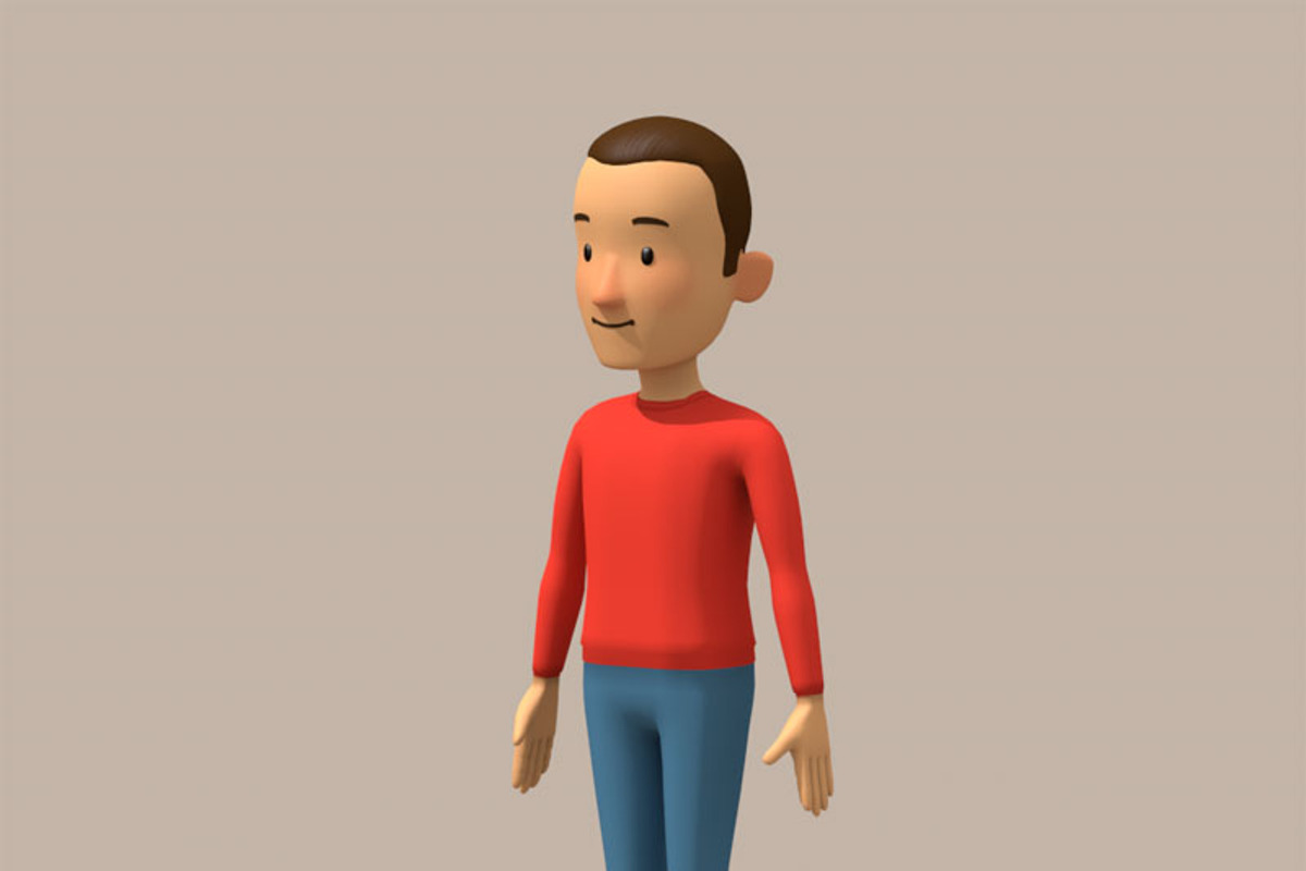cartoon man, a Characters & Person 3D Model by Tartino 3D models (Photo 5 of 9)