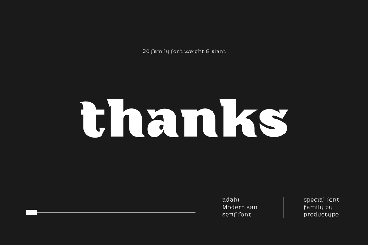 Adahi, a Sans Serif Font by productype1 (Photo 15 of 15)