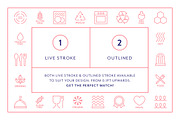 Food Packaging Line Icons, an Outline Icon by Made by Made (Thumbnail 4 of 8)