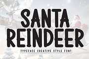 Santa Reindeer | Script Font, a Script Font by Scratchones (Thumbnail 1 of 8)