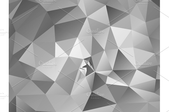 Triangle Background. Gray Polygons.