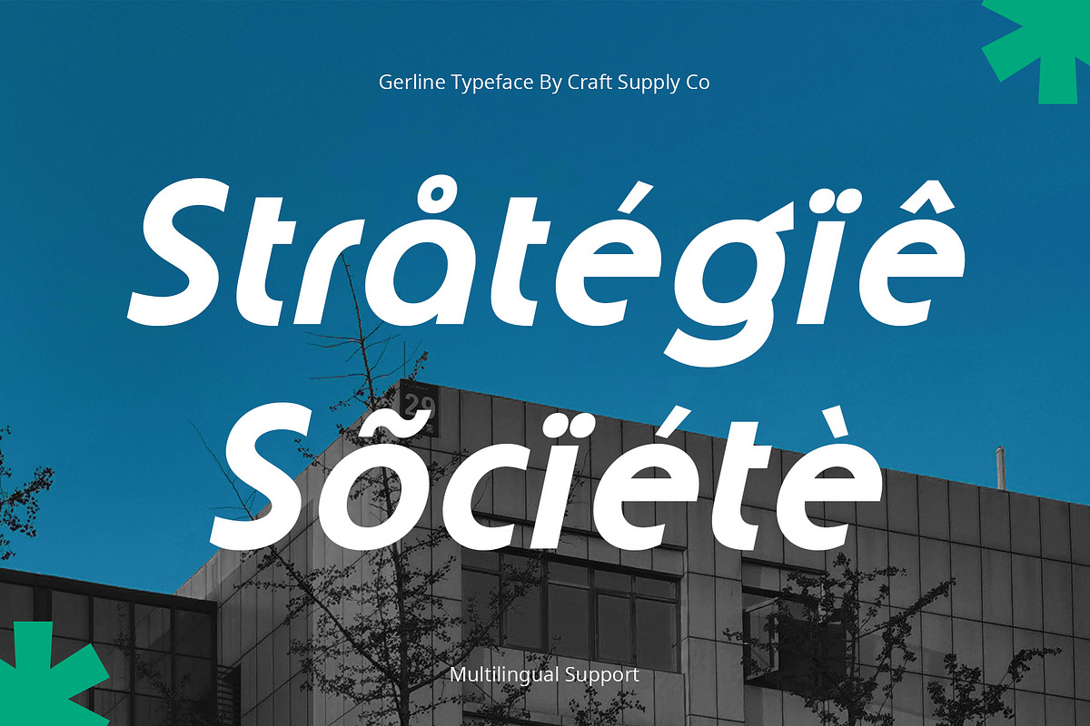 Gerline – Contemporary Sans, a Sans Serif Font by Craft Supply Co. (Photo 7 of 8)