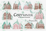 Cozy Winter Clipart Set, a Seasonal Illustration by Leonaa art (Thumbnail 1 of 11)
