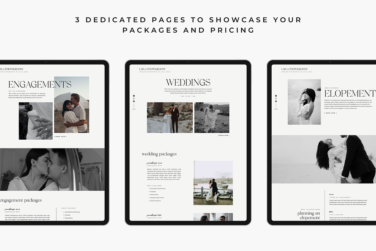 Photographer Showit Website Template, a Landing Page Template by Blush Created (Photo 7 of 20)