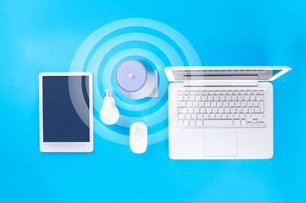Li-Fi speed internet wireless connection concept, a Technology Photo by Rimma