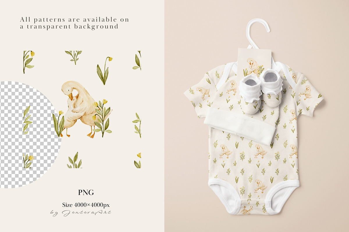 Watercolor Woodland Mom & Baby Set, an Animal Illustration by Jenteva Art (Photo 12 of 14)