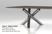 Minotti Van Dyck dining tables, a Furniture 3D Model by WidhiMuttaqien (Thumbnail 3 of 12)