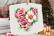 Pink Heart Valentine's Day Clipart, a Seasonal Illustration by SVGArt (Thumbnail 5 of 5)