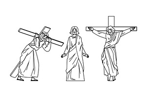 god jesus christ vector, a Person Illustration by pikepicture