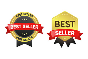 Best Seller Stamp Badge Set, an Illustration by Soufone